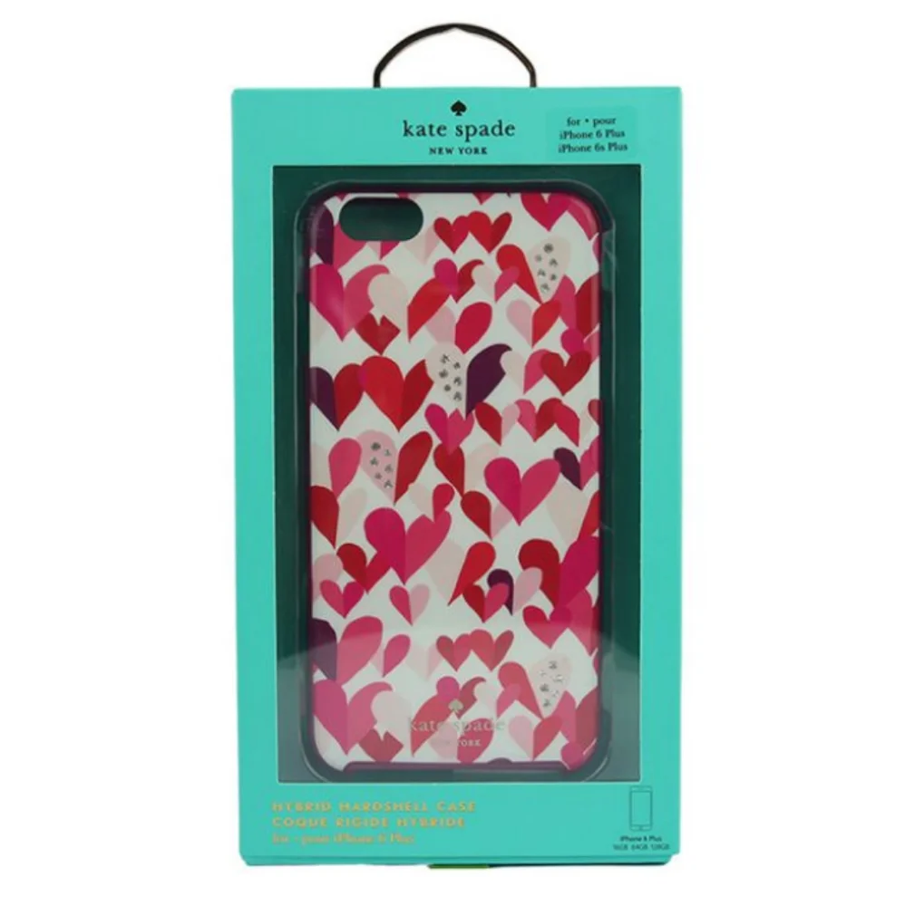 Kate Spade New York Hybrid Hardshell Case Confetti Hearts (Multi Crystal Gems)